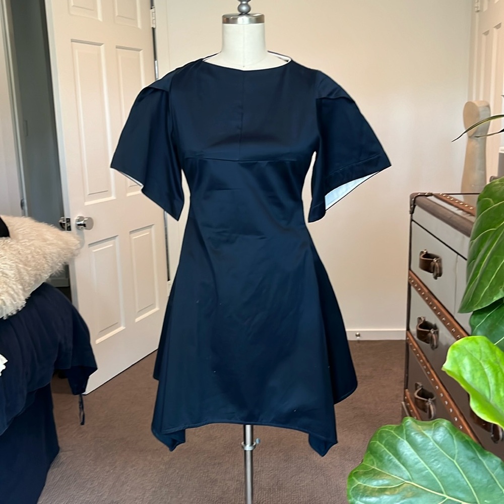 Tish Cox navy cotton dress - size small